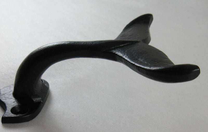 UD Cast Iron Whale Tail Hook Nautical Decor - Image 5